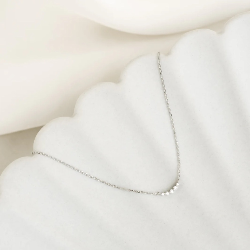 Linjer 14k White Gold Necklace - Picture 4 of 4